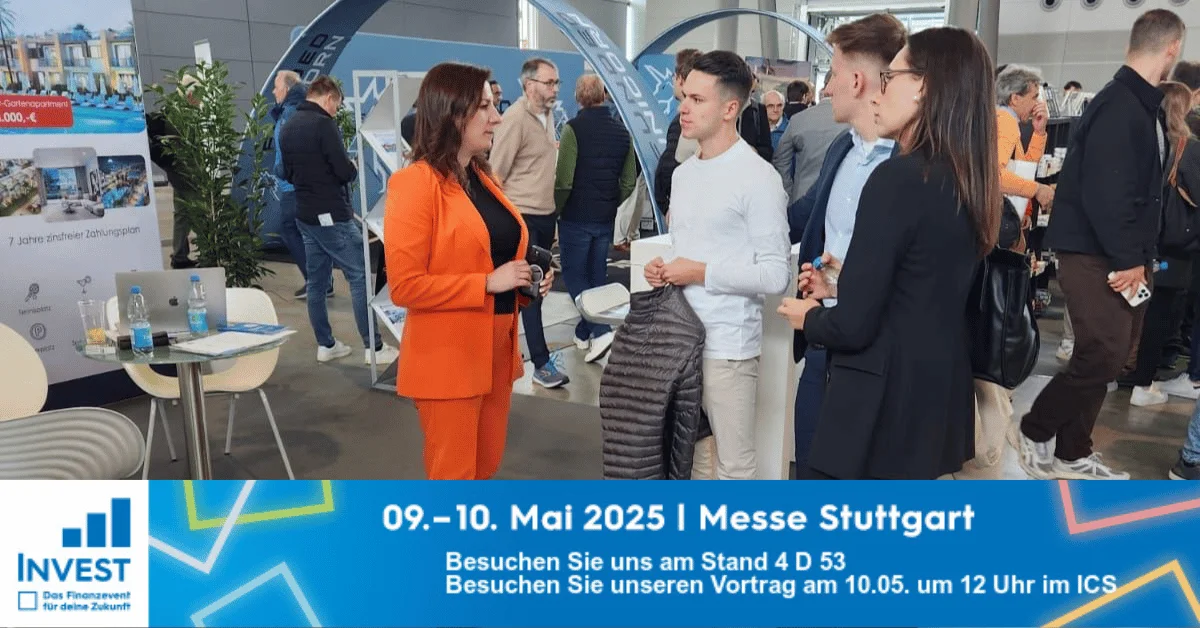 Wir sind auf der Invest Messe 2025 in Stuttgart – Triff uns persönlich!