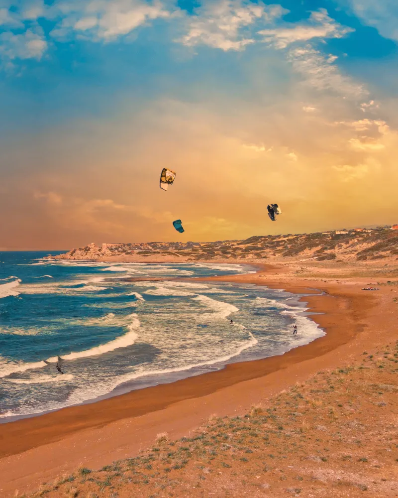 Parasailing at Alagadi beach Esentepe, North Cyprus