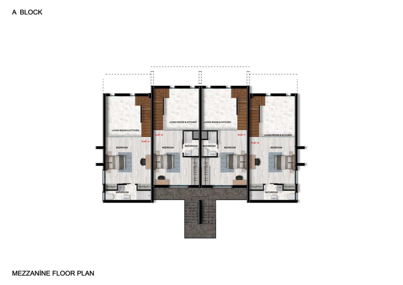 Ready 2-Bedroom Loft Apartment with Roof-terrace in Esentepe, North Cyprus | Aquamarine Nuance