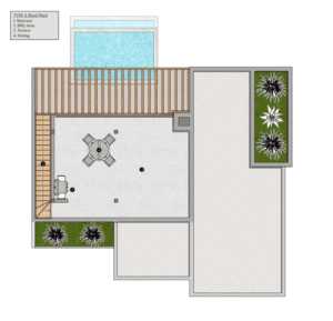 3 bed Type A roof terrace