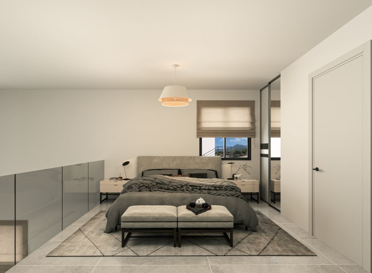 Ready 2-Bedroom Loft Apartment with Roof-terrace in Esentepe, North Cyprus | Aquamarine Nuance