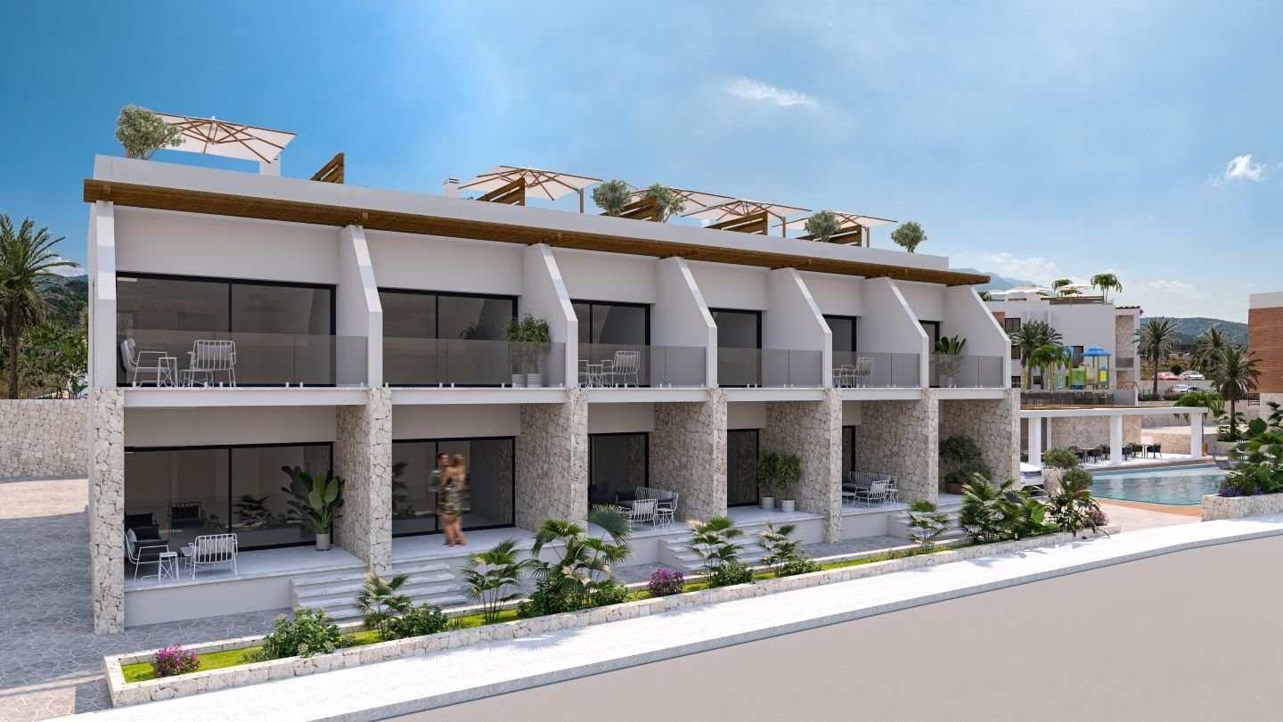 Ready 2-Bedroom Loft Apartment with Roof-terrace in Esentepe, North Cyprus | Aquamarine Nuance