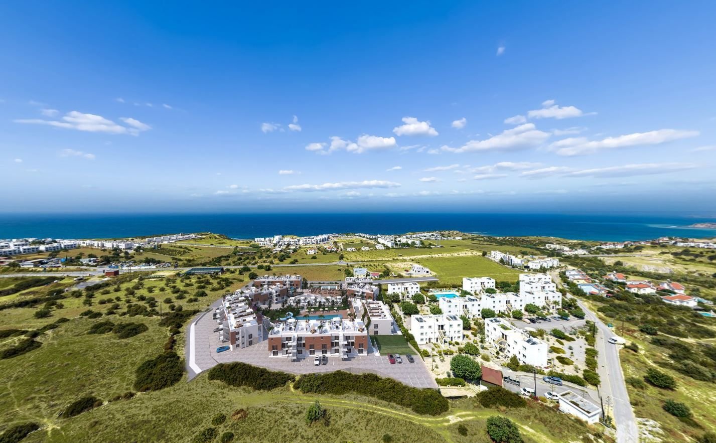 Ready 2-Bedroom Loft Apartment with Roof-terrace in Esentepe, North Cyprus | Aquamarine Nuance