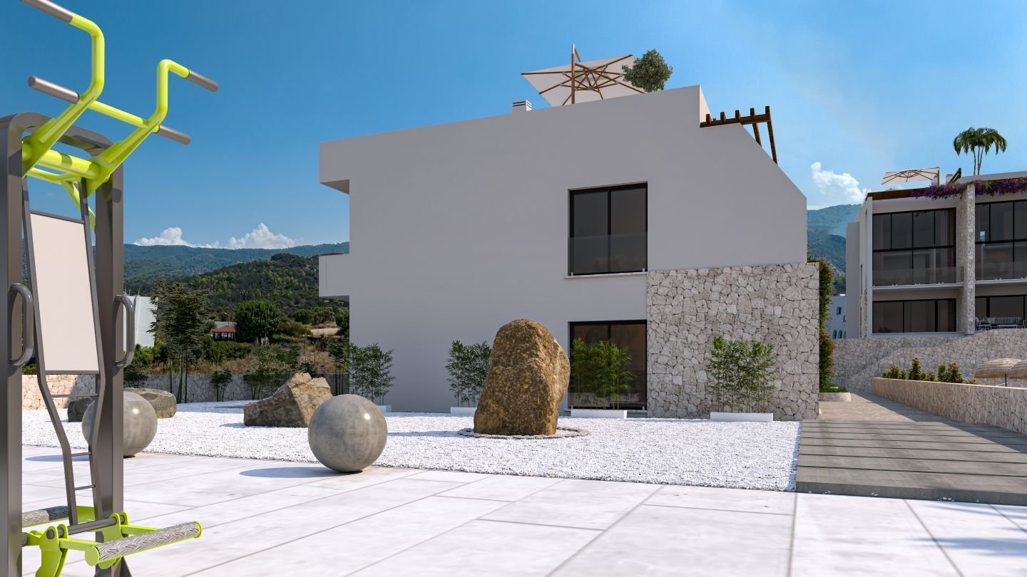 Ready 2-Bedroom Loft Apartment with Roof-terrace in Esentepe, North Cyprus | Aquamarine Nuance