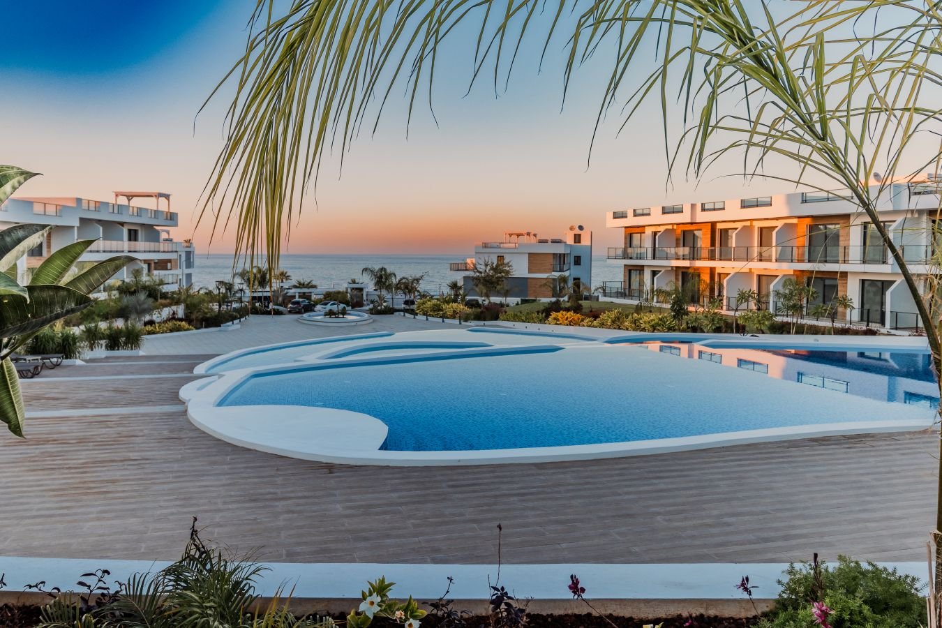 Ready 2-Bedroom Loft Apartment with Private Pool with Sea View in Esentepe, North Cyprus | Cliff