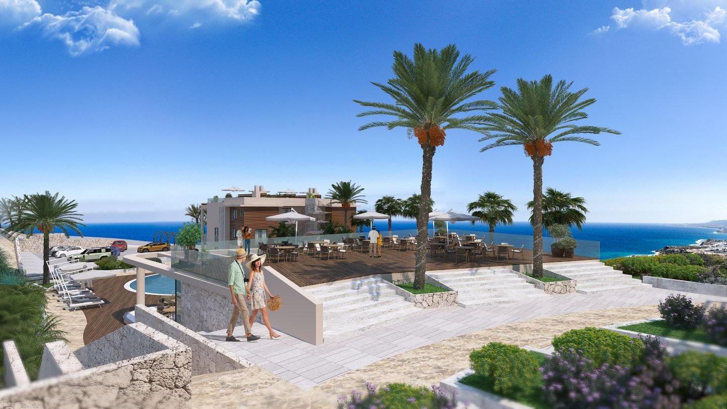 Off-Plan 2-Bedroom Loft Apartment with Roof-terrace in Esentepe, North Cyprus | Ultramarine Nuance