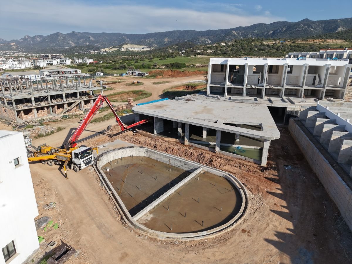 Off-Plan 1-Bedroom Apatment with the Garden in Esentepe, North Cyprus | Ultramarine Nuance