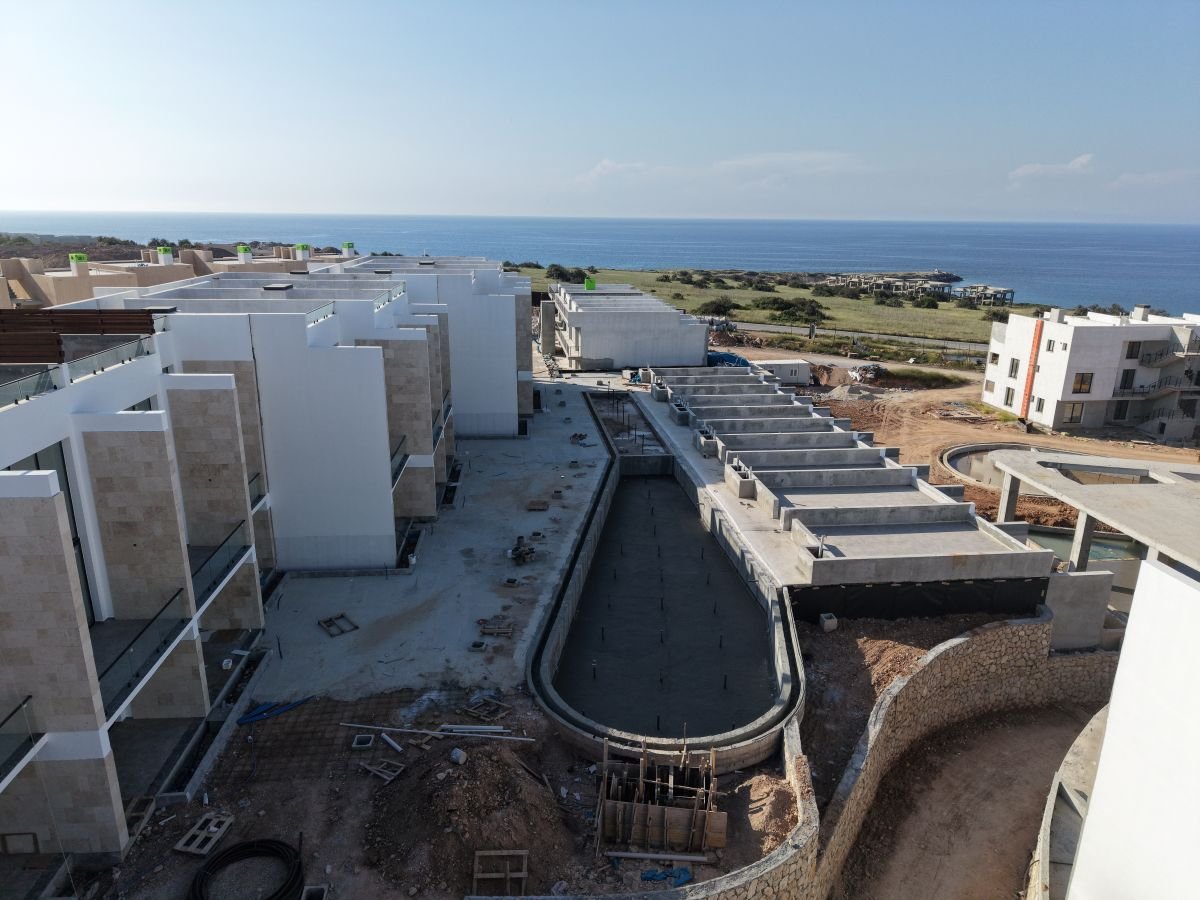 Off-Plan 1-Bedroom Apatment with the Garden in Esentepe, North Cyprus | Ultramarine Nuance