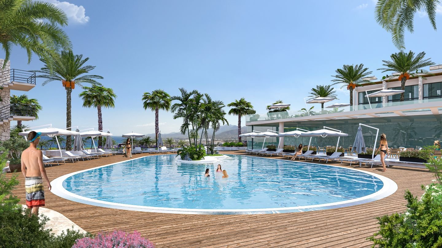 Off-Plan 2-Bedroom Loft Apartment with Roof-terrace in Esentepe, North Cyprus | Ultramarine Nuance