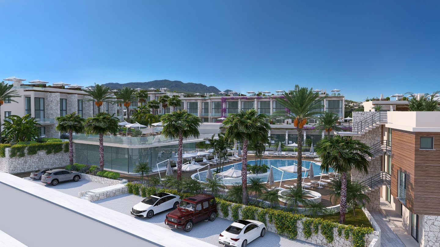 Off-Plan 2-Bedroom Loft Apartment with Roof-terrace in Esentepe, North Cyprus | Ultramarine Nuance