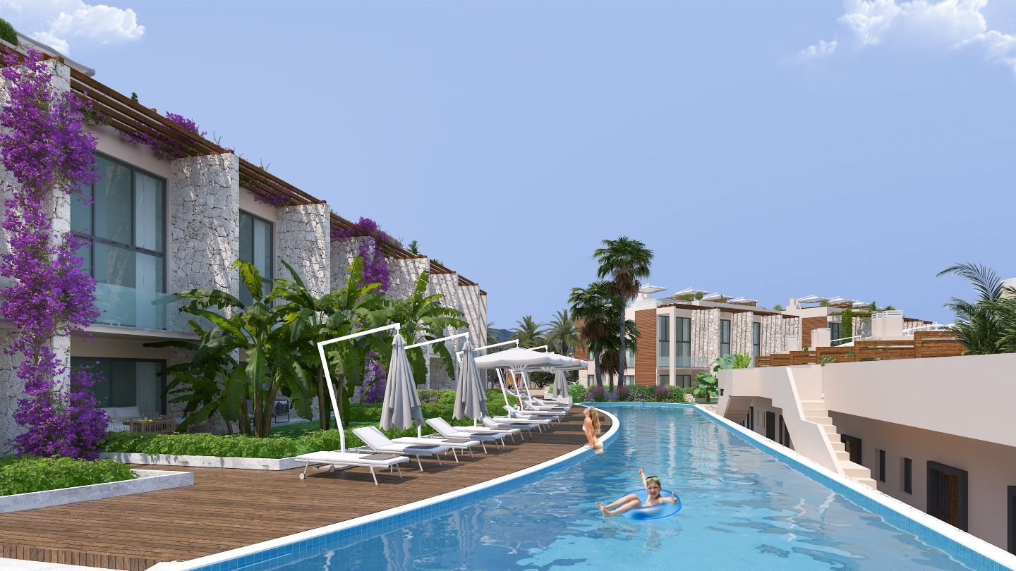 Off-Plan 2-Bedroom Loft Apartment with Roof-terrace in Esentepe, North Cyprus | Ultramarine Nuance