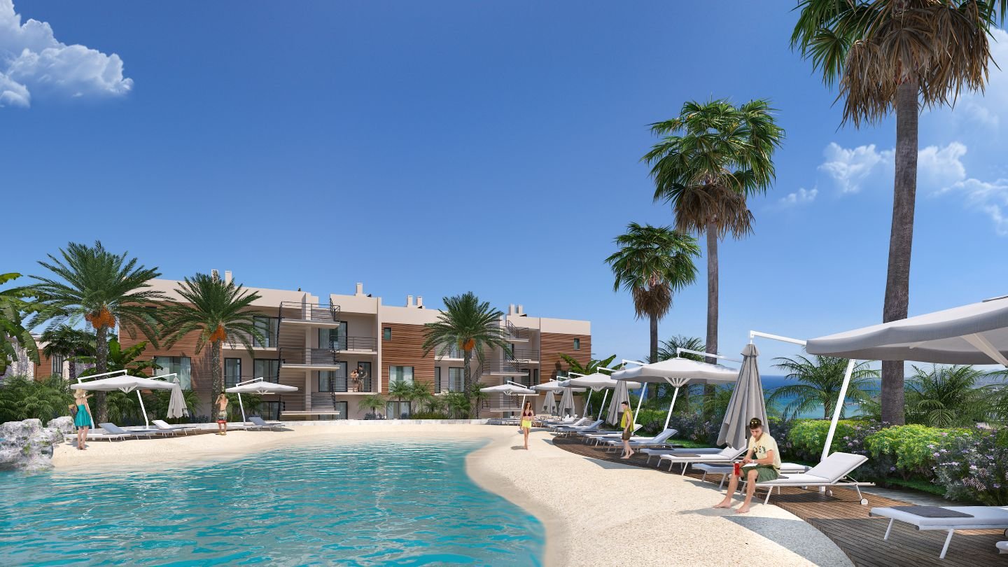 Off-Plan 1-Bedroom Apatment with the Garden in Esentepe, North Cyprus | Ultramarine Nuance
