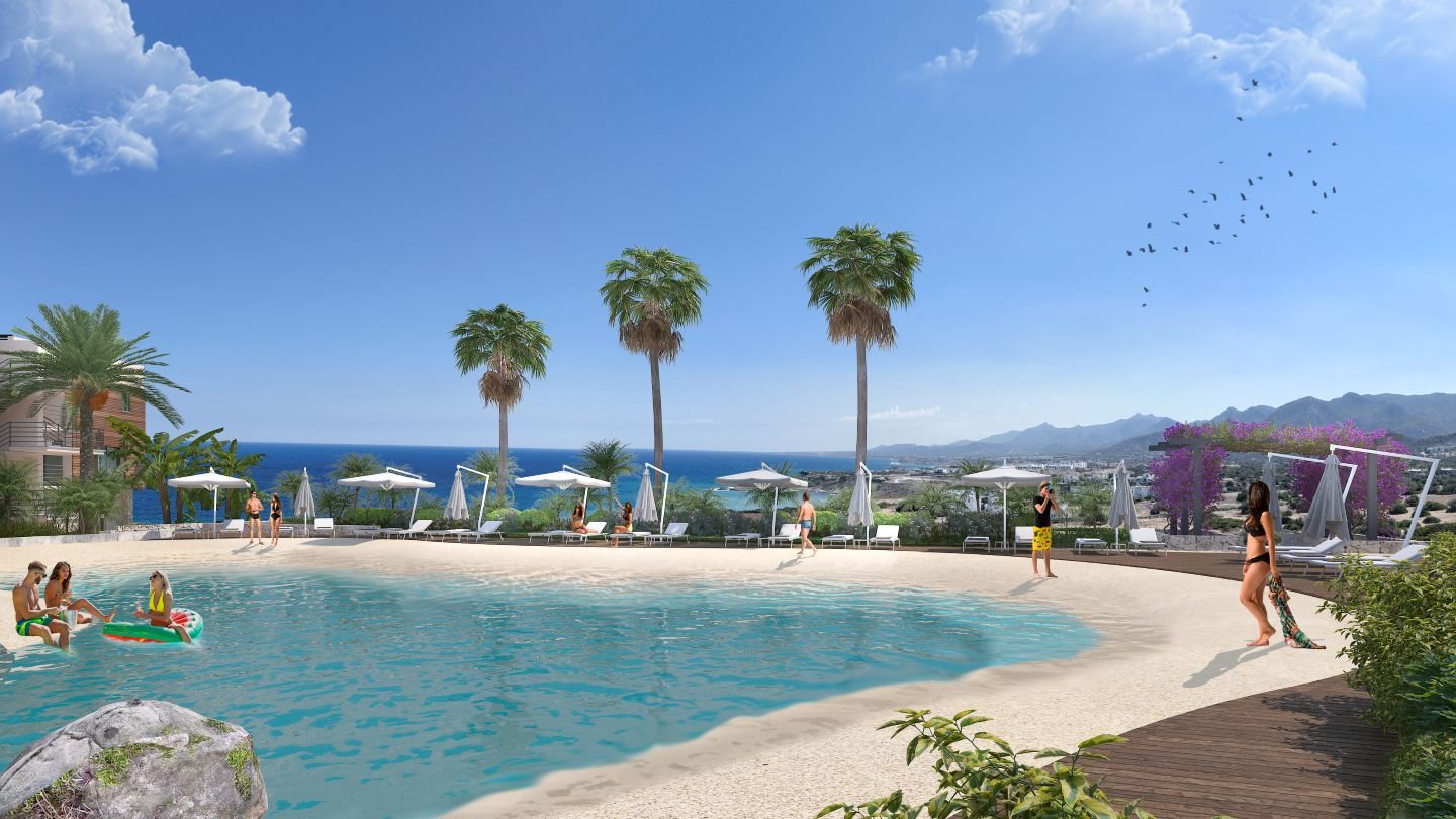 Off-Plan 2-Bedroom Loft Apartment with Roof-terrace in Esentepe, North Cyprus | Ultramarine Nuance