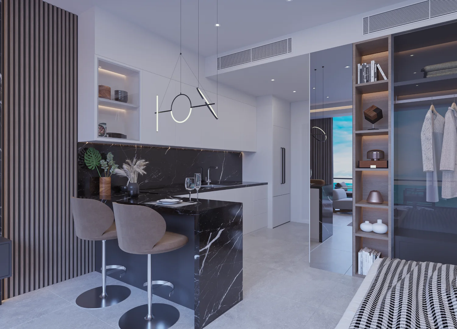 Studio Apartment at Grand Sapphire Blu – Luxury Residence & 5-Star Hotel
