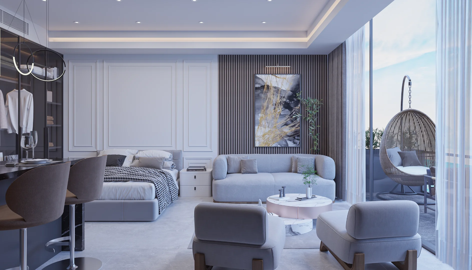 Studio Apartment at Grand Sapphire Blu – Luxury Residence & 5-Star Hotel