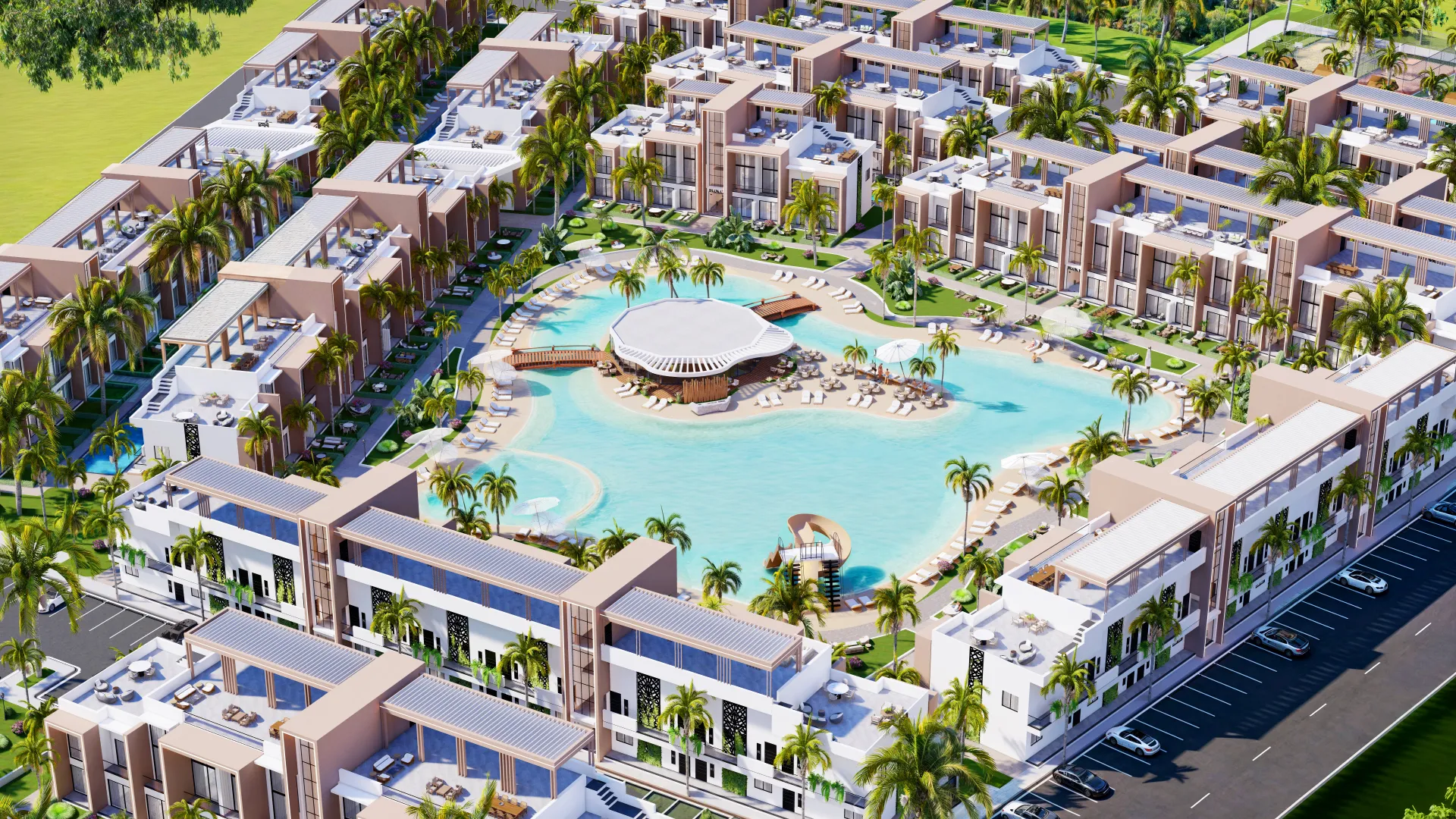 Off plan 2-Bedroom Garden apartment in Ötüken, North Cyprus| Lagoon Verde