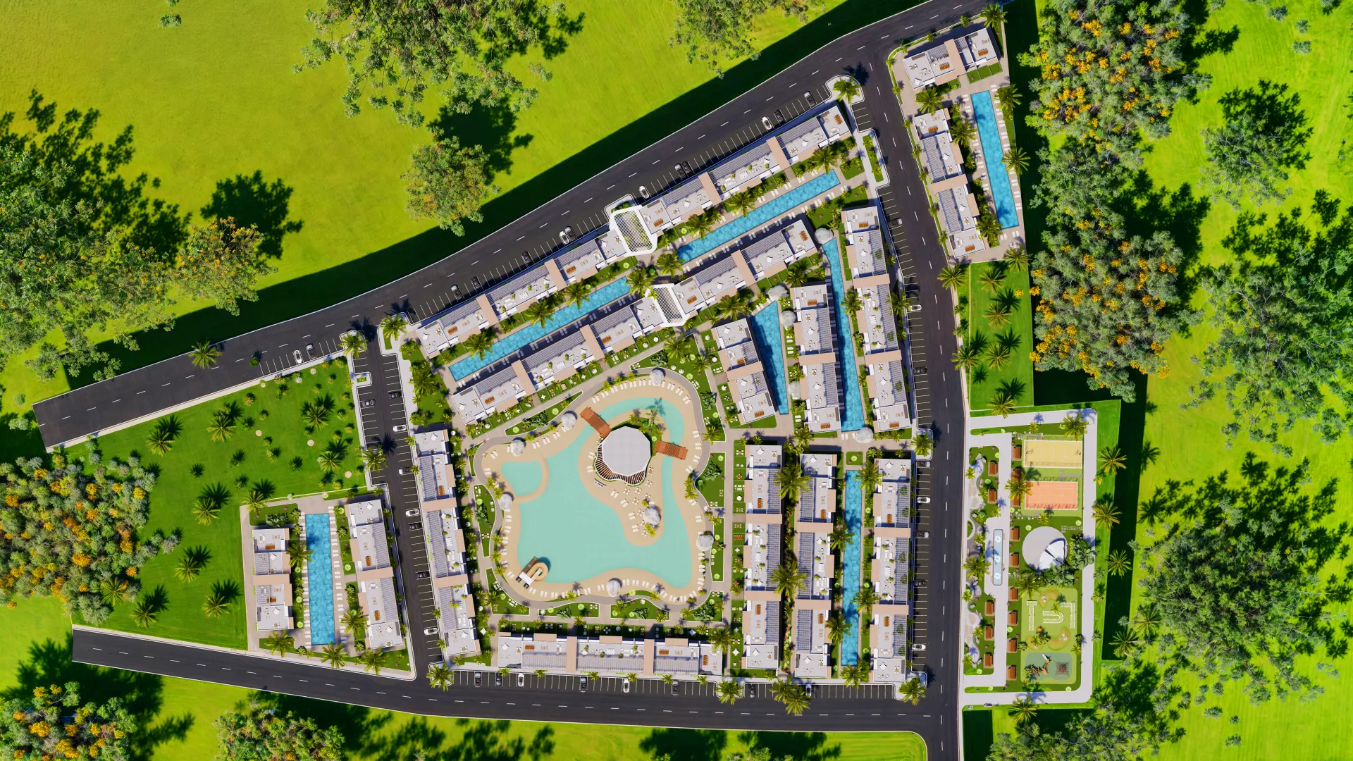Off plan 2-Bedroom Garden apartment in Ötüken, North Cyprus| Lagoon Verde