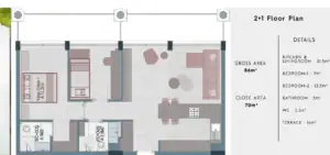 2-Bedroom Garden (2+1)