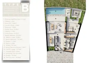 TYPE B - (3+1) Villa - Ground Floor