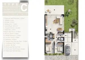 TYPE C -(2+1) Ground Floor