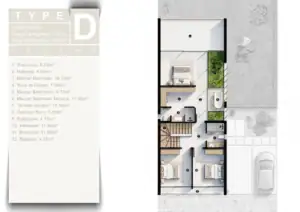 TYPE D - (3+1) Villa -First Floor